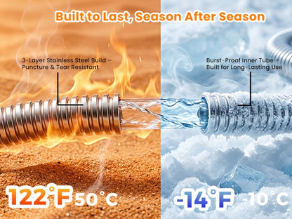 Stainless steel 304 garden hose