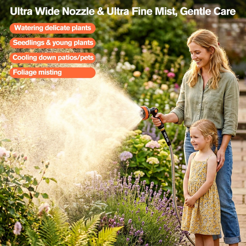 8-Mode Ultra-Wide Garden Hose Nozzle